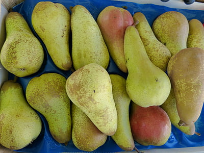marknaden, päron, äta, mat, frukt, friska, jordbrukare