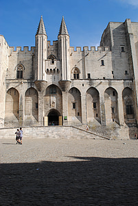 Palais des papes, Avignon, Frankrig, arkitektur, berømte sted, udendørs, Europa