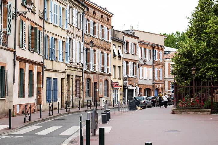 Frankrig, Toulouse, mursten, den lyserøde by, arkitektur, fransk, skæbne