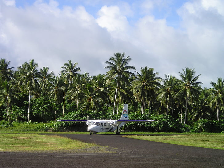 avion, petit, Samoa, exotiques, mer du Sud