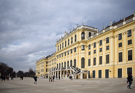 Bécs, Schönbrunn, barokk, Palace, barokk építészet, Wien