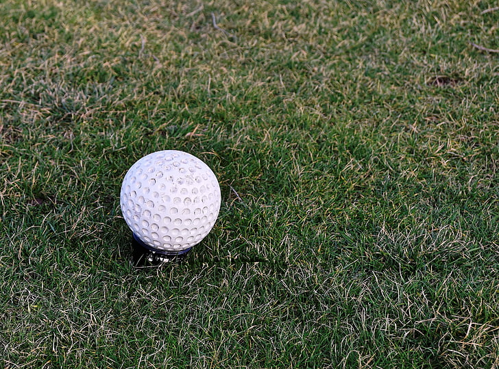 Golf, marker póló, fehér, teeing ground, marker, póló, sport