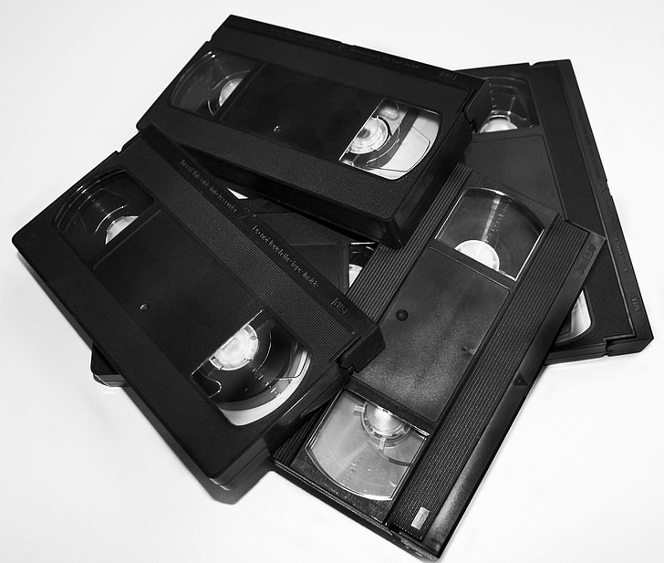 video, video cassette, cassette, video recorder, vhs, retro, film