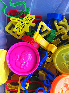 Формочки для печенья, playdoh, сделать, создать, развлечения, яркий, пластик