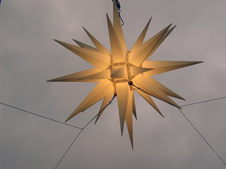 Mikulásvirág, Star, világítás, december, légkör, Advent, fény