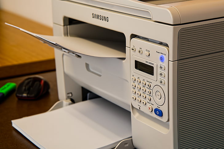 Drucker, Schreibtisch, Büro, Fax, Scanner, Home-office, Technologie