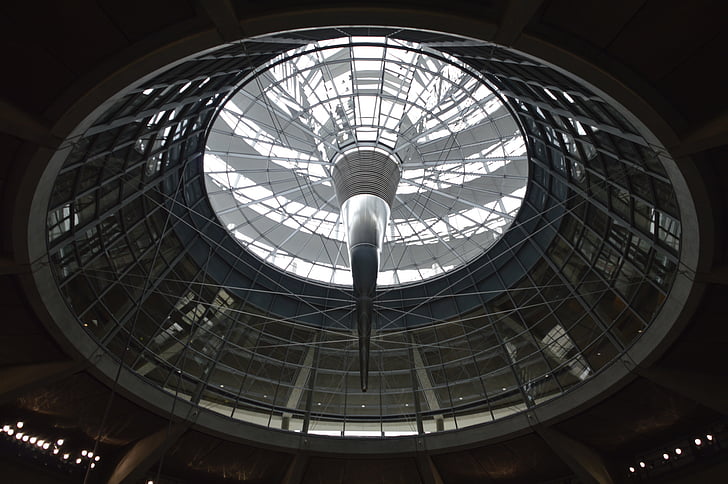 Bundestag, Dôme, lumière, Metal, ventilation, grande, politique