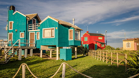 Santa clara del mar, hus, arkitektur, distriktet, Argentina, konstruksjon, landskapet