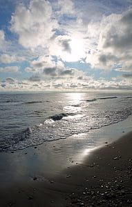 Alba della spiaggia, mare, sole che sorge, Alba, oceano, mattina, luce