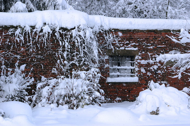 χιόνι, παράθυρο, Χειμώνας, κρύο, σεζόν, καιρικές συνθήκες, λευκό