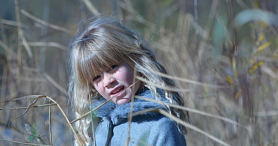 child, girl, blond, nature, outdoors, people, blond Hair