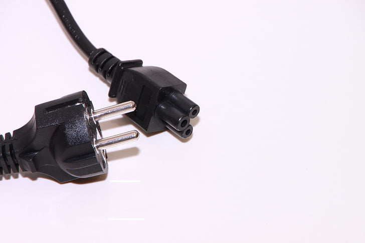 adapter, black, cable, cord, detachable, laptop, notebook