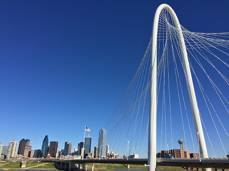 Dallas, Teksaso, miesto centras, Miestas, Panorama, Jungtinės Amerikos Valstijos, dangoraižis