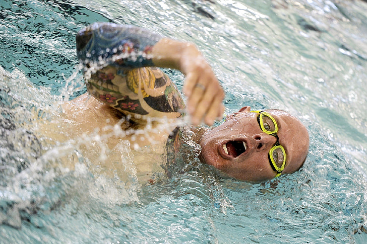 swimming, competition, race, pool, military, warrior games, water