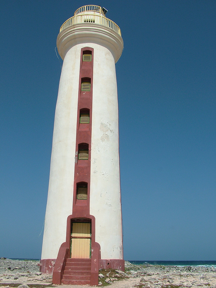 lighthouse, bonaire, tower, sea