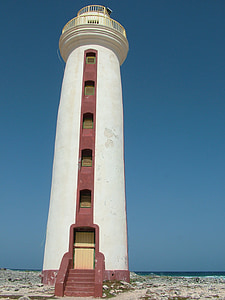 vuurtoren, Bonaire, toren, zee