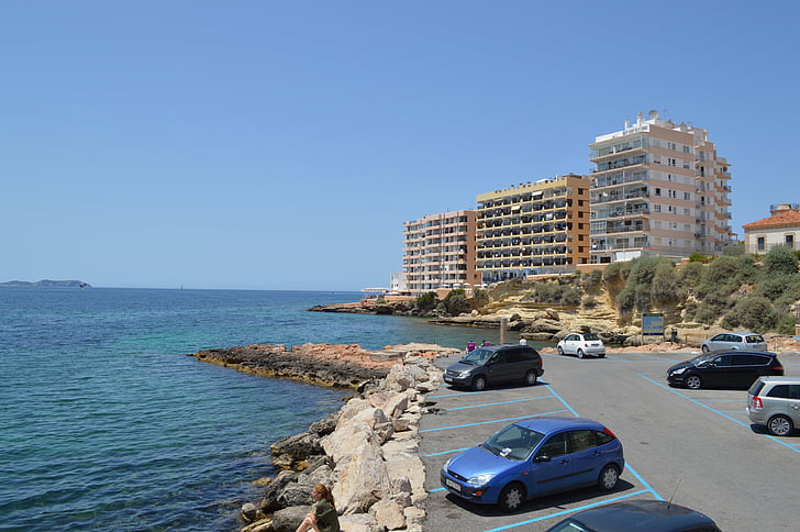 San antonio, Ibiza, Bay, Balearerna, Spanien, havet, sommar