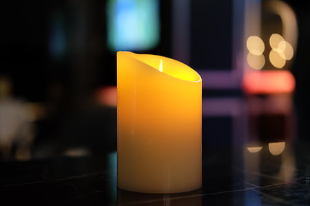 φως, κερί, διανυκτέρευση, Κίτρινο, ποτό, επικεντρωθεί σε πρώτο πλάνο, ένα ποτήρι