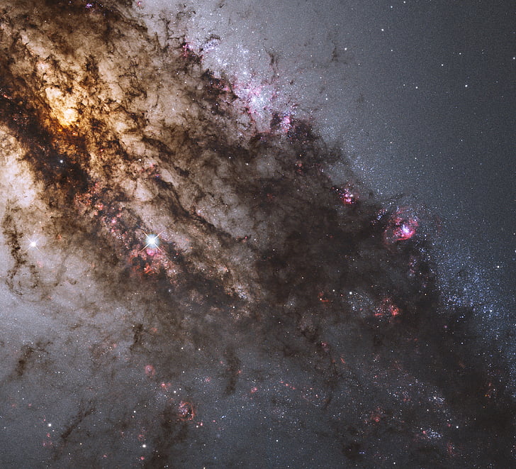 gwiazda, powstawanie gwiazd, Galaktyka, Centaura, NGC 5128, Gwiazdozbiór Centaura, miejsca
