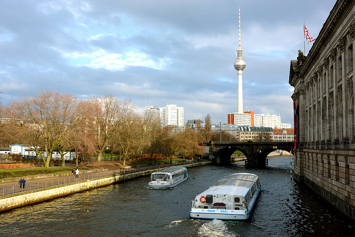 berlin, television tower, spree