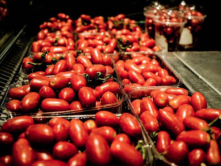 tomate, mercado, verduras, Barcelona, alimentos, fresco, natural