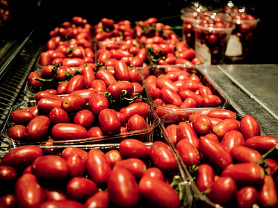 番茄, 市场, 蔬菜, 巴塞罗那, 食品, 新鲜, 自然