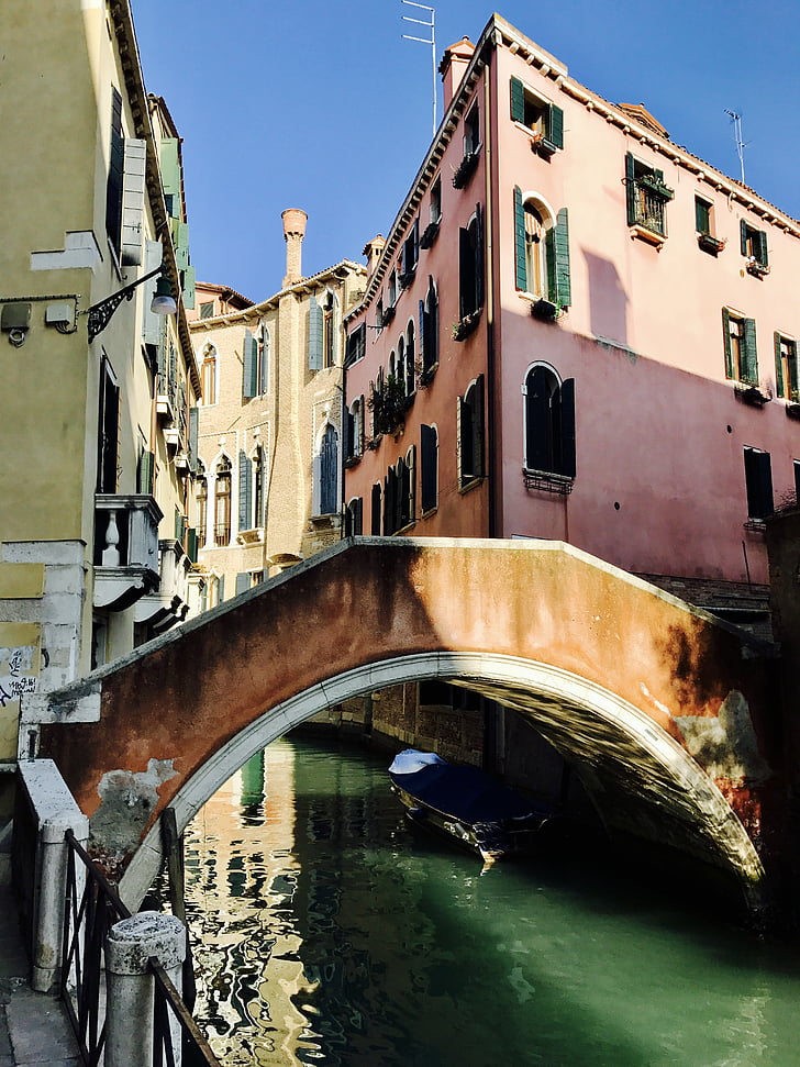 Venecia, Puente de Venecia, Río de Venecia, Italia, Venecia - Italia, canal, arquitectura