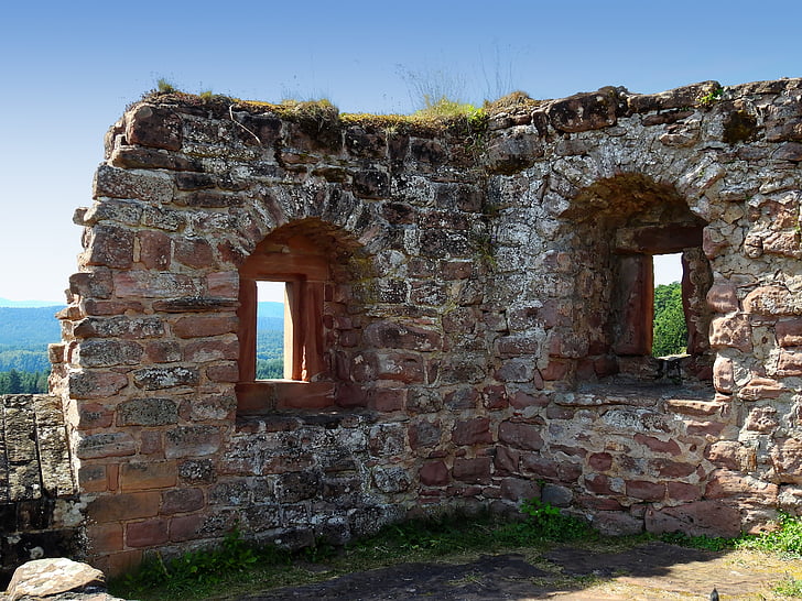 Kasteel, ruïne, Middeleeuwen, muur, Knight's castle, castle Rock, Rock