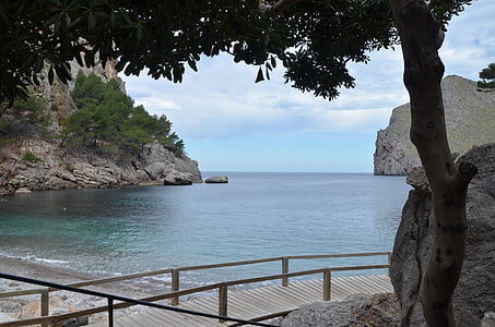rezerwacja, morze, wakacje, Plaża, Mallorca, Morza Śródziemnego