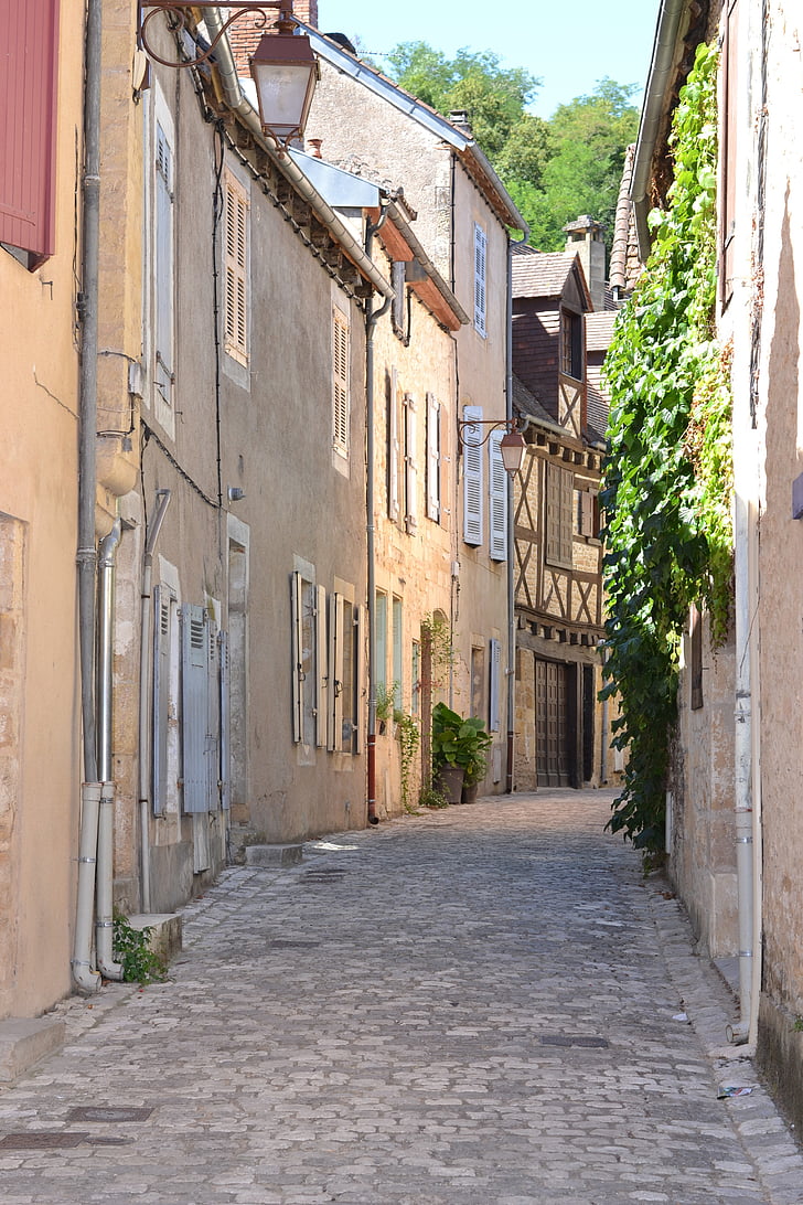 lane, france, old village, tourist, architecture, former, french village