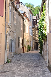 Lane, Francija, vecā ciema, tūristu, arhitektūra, Bijusī, franču ciematā