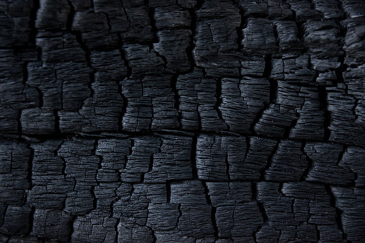 carbó, carbó, cendra, cremat, teló de fons, fons, textura