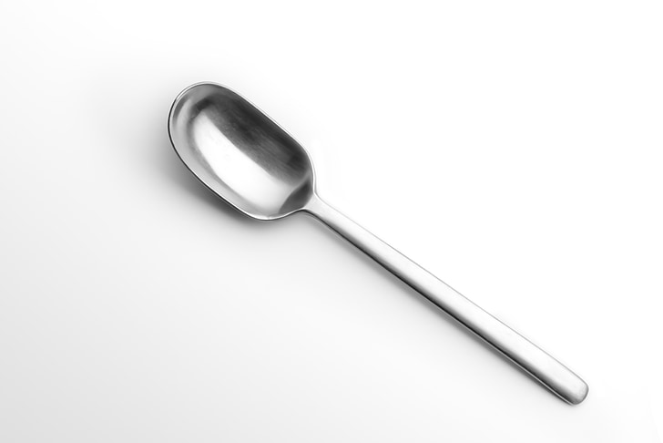 spoon, cutlery, silver, metal, reflect, isolated, soup spoon