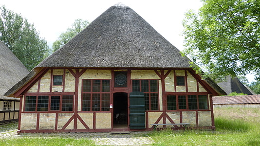 molfsee, open air museum, building, historically, architecture, history, past