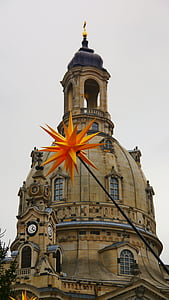 Dresden, Frauenkirche, arkitektur, gamle bydel, Neumarkt, bygning, monument