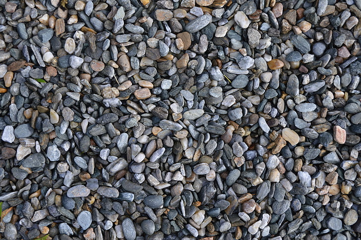 gravel, grey, texture, stone, pattern
