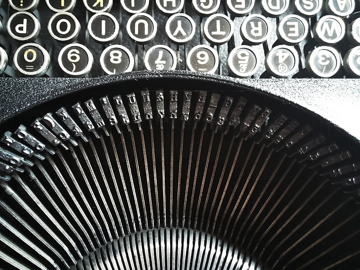tipus, màquina d'escriure, tipus de lletra, escriptura, autor, llibre, llegir