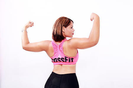mulheres, forte, exercício, CrossFit, Kirsy figueroa, Omar medina, braços