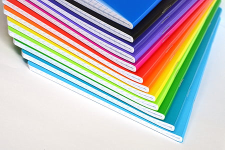 Cuadernos, Color, color, arco iris, saturado, el color de la, pantalla