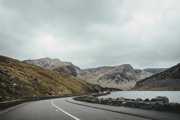 road, travel, adventure, mountain, vacation, clouds, sky