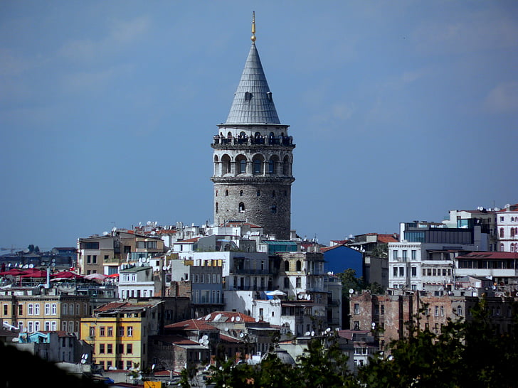 Galata tower, Istanbul, Tyrkia