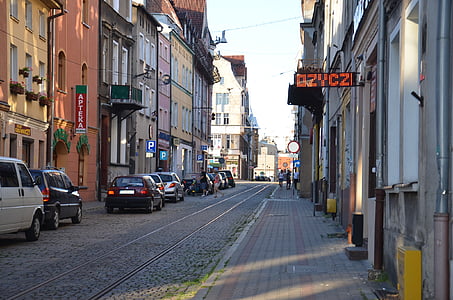 Grudziadz, град, Полша, градски къщи