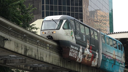 pruga sa jednim kolosjekom, vlak, Malezija, prijevoz