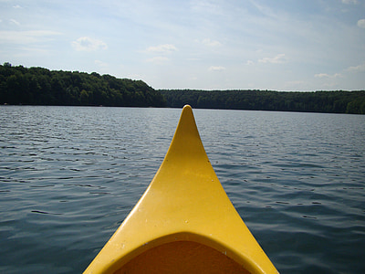 objectif, bateau, rêves, Lac, kayak, l’horizon