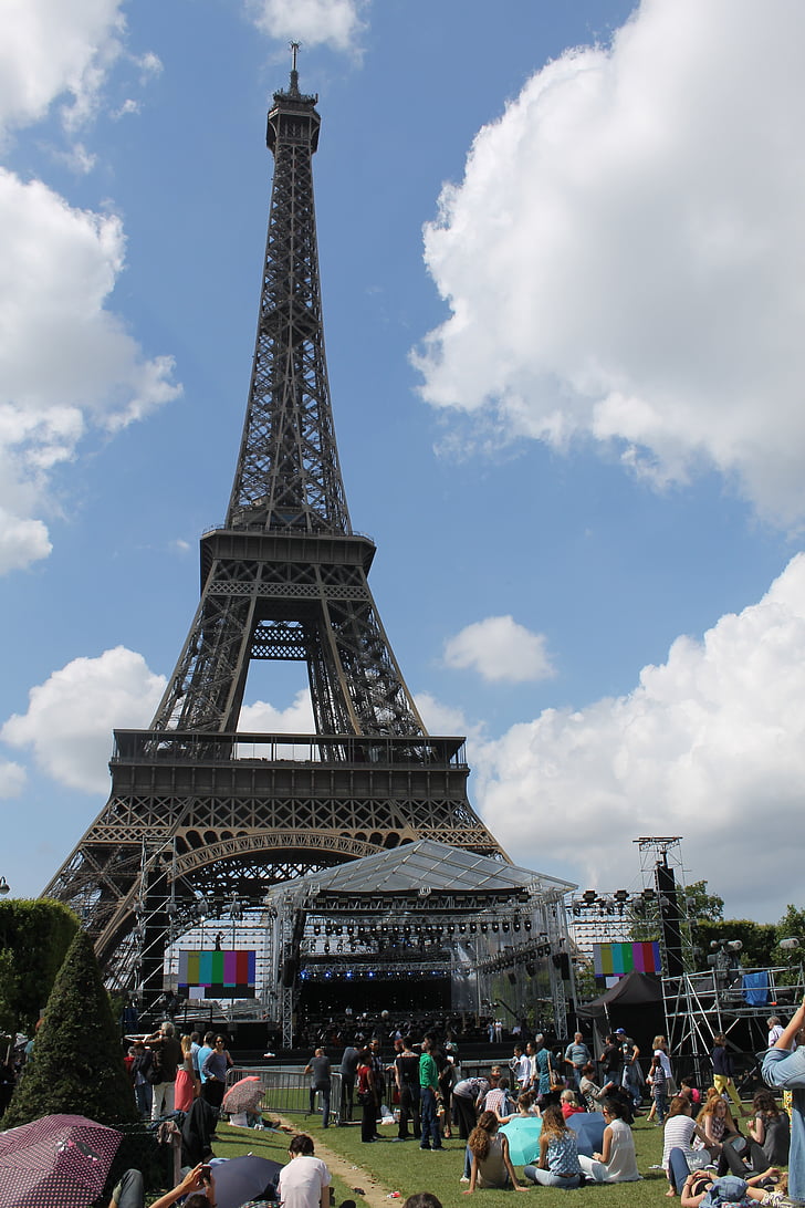 Eiffelov toranj, Pariz, Eiffel, spomenik, kapital, Park de Marsu polje