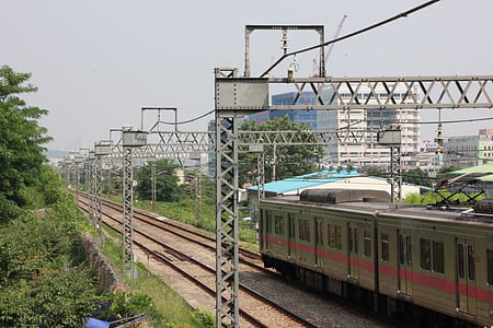 a vonat, metró, a Koreai Köztársaság, Korea, metró Dél-korea, szállítás, vasúti