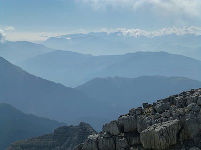 Panorama, alpské, krajina, Příroda, pohled, Rakousko