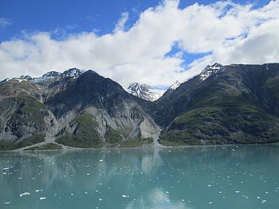 Alaska, montagna, scenico, natura, paesaggio, oceano, mare