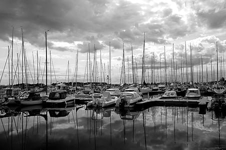 Helsingfors Segelsällskap, Marina, reflektion, Ocean, havet, båtar, fartyg