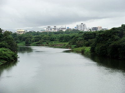 Rzeka, Mutha rzeki, Rzeka Pune, miasta Pune, rzeki w Indiach, rzeki w mieście
